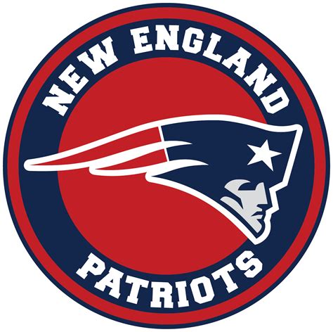 New England Patriots Circle Logo Vinyl Decal / Sticker 5 sizes png image