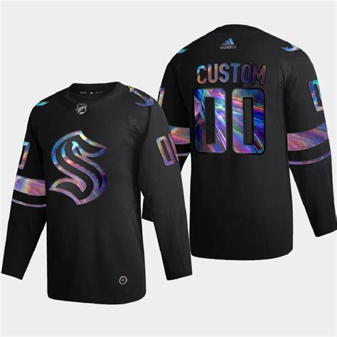 Meanwhile, the new jersey devils may have finished seventh in the east division this past season, but. Throwback Seattle Kraken Custom Jersey Black Iridescent ...