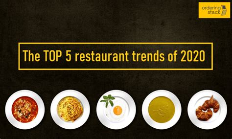 The Top Five Restaurant Trends Of 2020 Ordering Stack System For