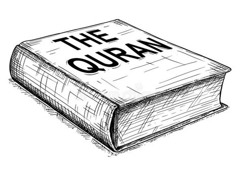 Vector Artistic Drawing Illustration Of The Quran Or Koran Book Stock