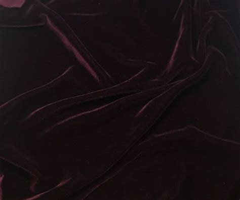 Silk Velvet Fabric Maroon 1 Yard By Silkfabric On Etsy Silk Velvet