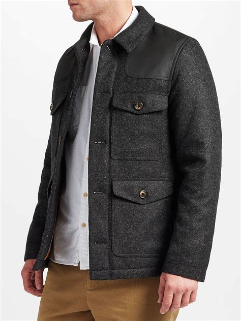 John Lewis And Co Made In Manchester Donkey Jacket Grey At John Lewis