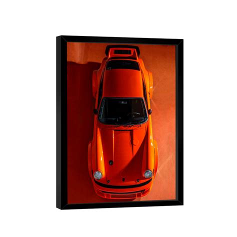 Quadro Porsche 911 Laranja Br Artes Leroy Merlin