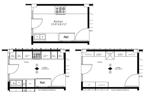 Modern Kitchen Floor Plan In Dwg File Cadbull