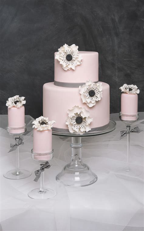 If you like simple recipes, or are short of time, why not make a simple chocolate cake? Simple Wedding Cake - Custom designed 2 tier modern wedding cake pink