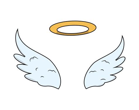 Angel Wings With Halo Background
