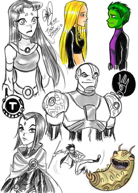 Titans Sketch By Gretlusky On Deviantart Original Teen Titans Teen