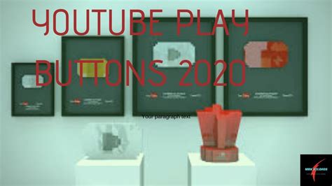 Latest Types Of Youtube Play Buttons 2020 Youtube