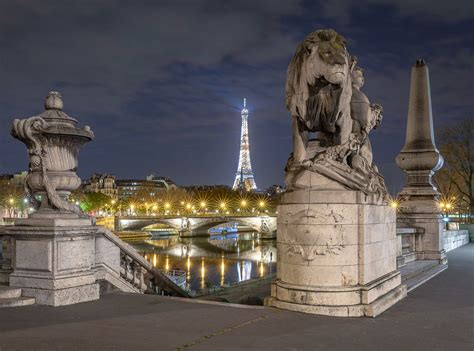 Pont Alexandre Iii The Eiffel Tower And Les Invalides France
