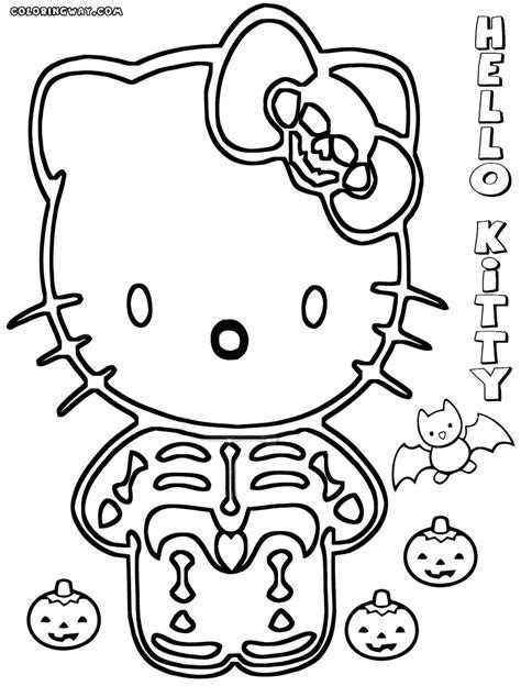 Free Printable Hello Kitty Halloween Coloring Pages Learn To Color