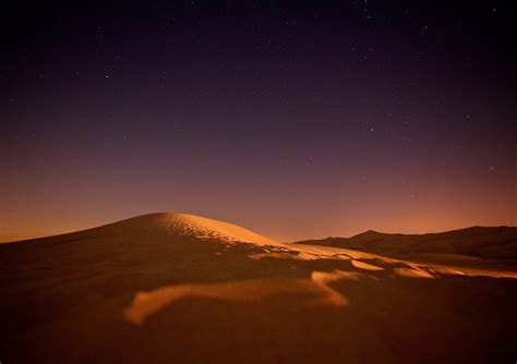 Dubai Desert At Night