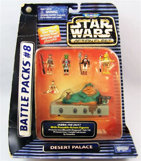 Star Wars Action Fleet Jabba The Hutt Battle Packs 8 Galoob Ideal