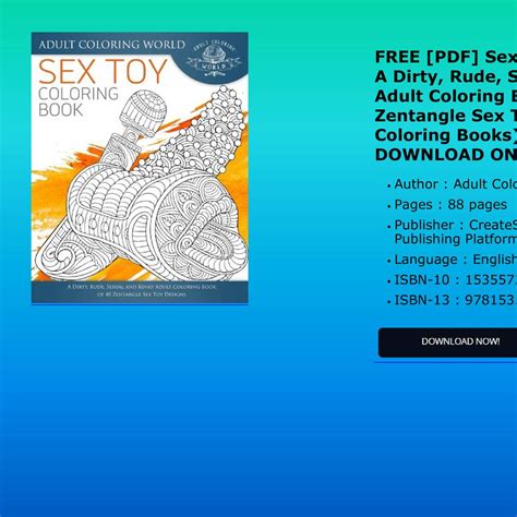 Free Pdf Sex Toy Coloring Book A Dirty Rude Sexual And Kinky Adult