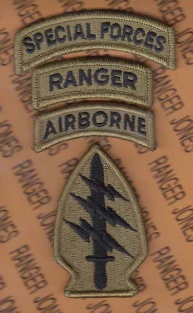 Special Forces Airborne Sfga Sf Ranger Top Ocp W Hook Patch Tab Set M