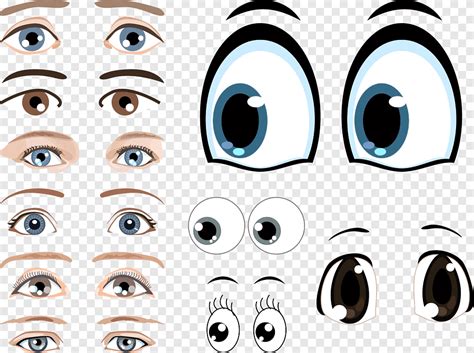 Ojos Ilustración Mucho Expresión Facial Del Ojo Ojos De Dibujos