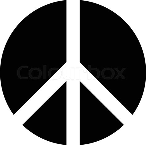 Peace Symbol Stock Vector Colourbox