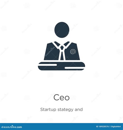 Ceo Icon Vector Trendy Flat Ceo Icon From Startup Stategy And Success