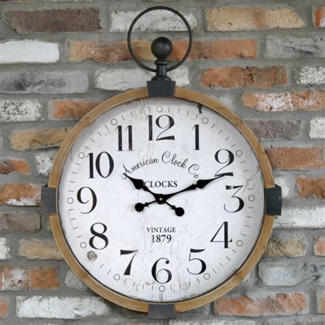 Pocket Watch Style Wall Clock Black Country Metalworks