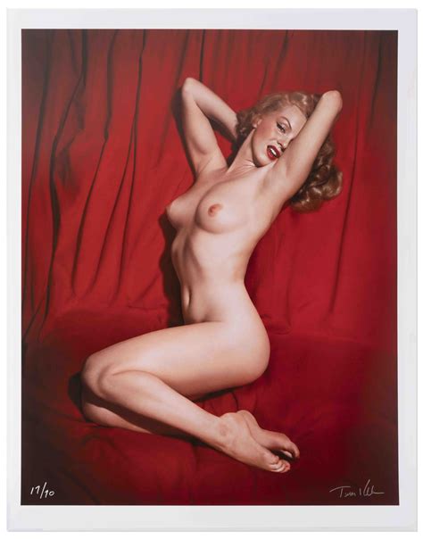 Lot Detail Tom Kelley Limited Edition Giclee Photograph Of Marilyn