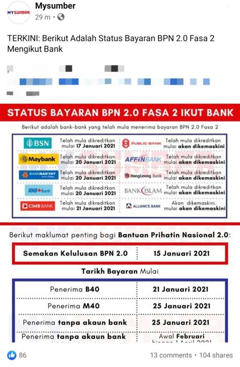 Get their location and phone number here. Ada Penerima BPN 2.0 Fasa Kedua Dah Dapat, Ada Juga Yang ...