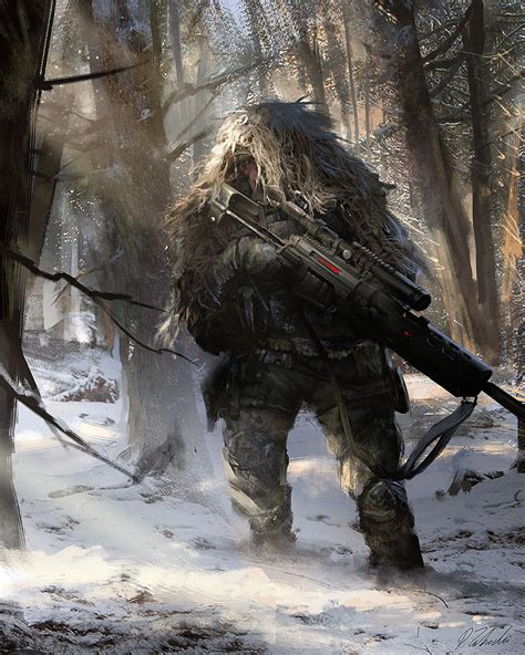 Winters Coming Darek Zabrocki Sniper Art Art Concept Art