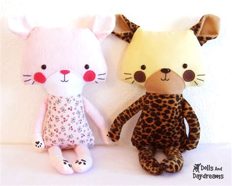 Dolly Donations Cat Kitten Tiger Leopard Pdf Softie Stuffed Toy Sewing