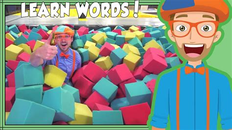 Learning Words With Blippi At The Trampoline Park Videos For Toddlers