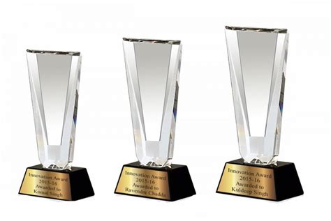 Elegant Prestige Crystal Trophy Shape Custom Shape At Rs 1300number