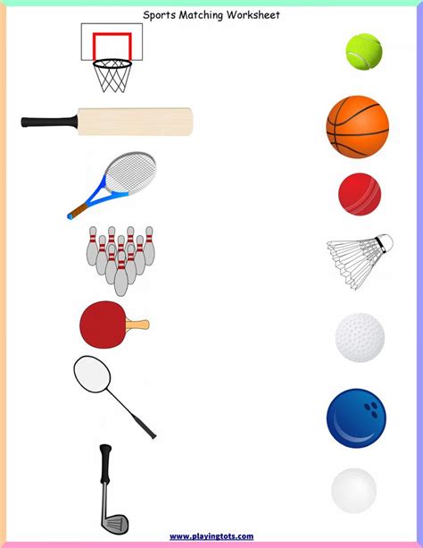 18 Preschool Worksheet For Ball Study Chart Sports
