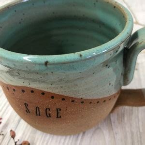 Large Handmade Mug With Name Personalized Pottery Custom Mug Large