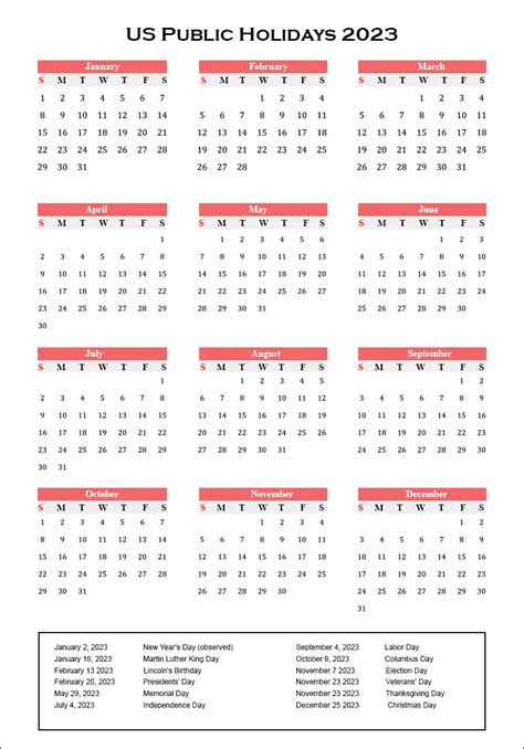 Us Public Holidays 2023 Archives The Holidays Calendar