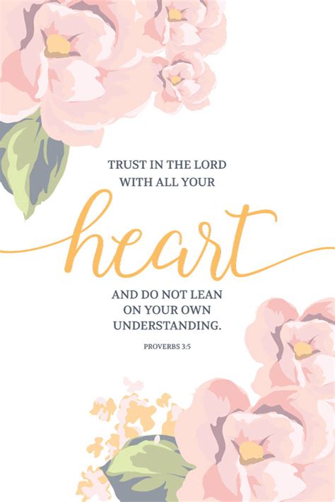 Trust in the Lord with all your heart – Proverbs 3:5 – Seeds of Faith