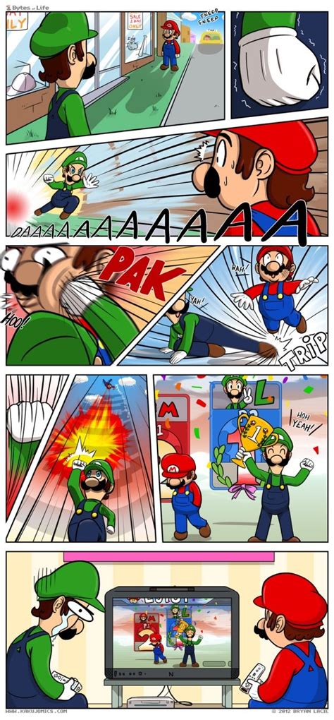 Luigi Never Wins Mario Funny Mario Memes Mario Comics