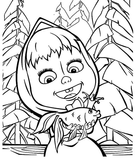 Masha And The Bear Coloring Pages Realistic Coloring Pages Coloring Sexiz Pix
