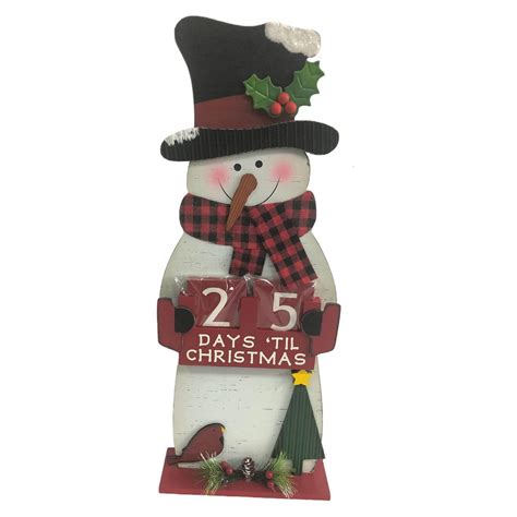 Maybe you would like to learn more about one of these? 22 inch Standing Wood Snowman Advent Countdown | Walmart ...