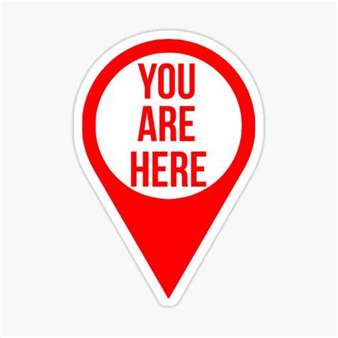 You Are Here Stickers For Evacuation Maps