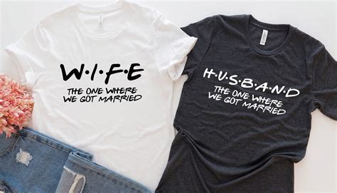 Husband Wife Shirts Hubby And Wifey Husband And Wife Shirts Etsy Uk