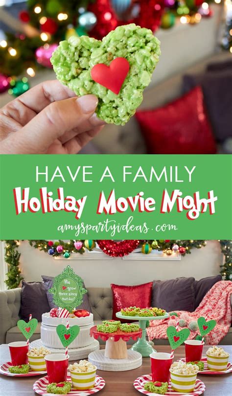 It's truly the more, the merrier with these virtual christmas party ideas: Holiday Family Movie Night | Amy's Party Ideas