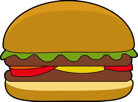 Hamburger Cartoon Burger Clipart Image 7704