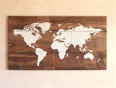 Wood Wall Map
