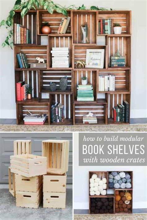 Wooden Crate Shelf Ideas