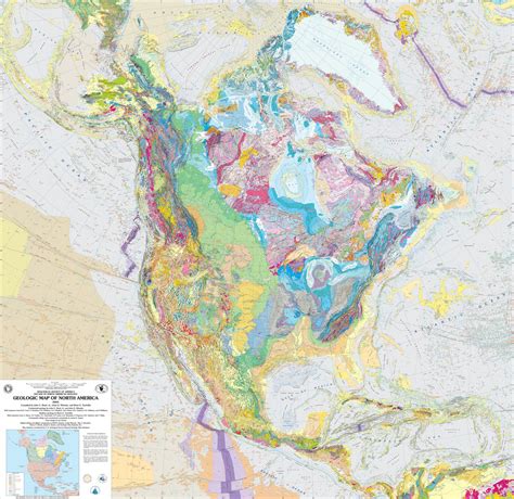 Geologic Map Of North America Physical Geology Laboratory