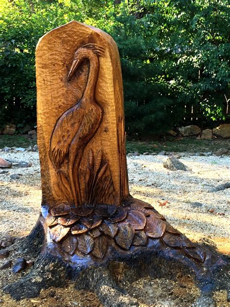 Carved Tree Stump At Lendenwood Gardens Granger Meador Flickr