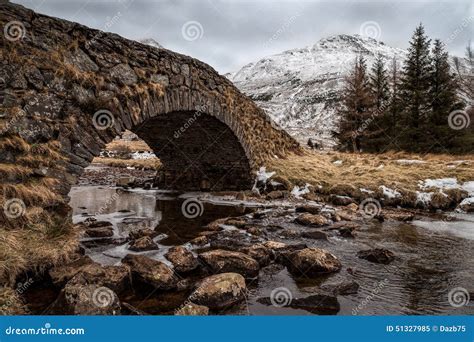 Old Scottish Stone Bridge Stock Image Image Of Mountain 51327985
