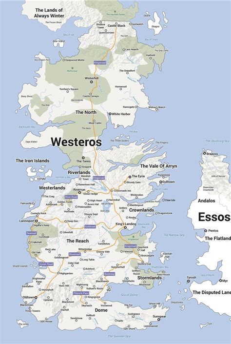Full Map Of Westeros Alanna Leontyne