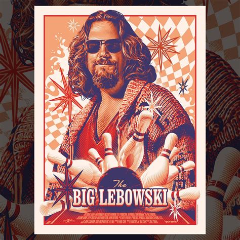 Download The Big Lebowski The Dude Retro Poster Art Wallpaper Wallpapers Com