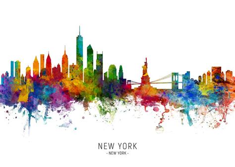 Cuadro New York Skyline Cuadros Modernos Y Láminas Decorativas Artesta