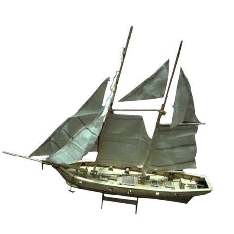 Baltimore Schooner Halcon Sailboat 16 Built Wooden Model Boat