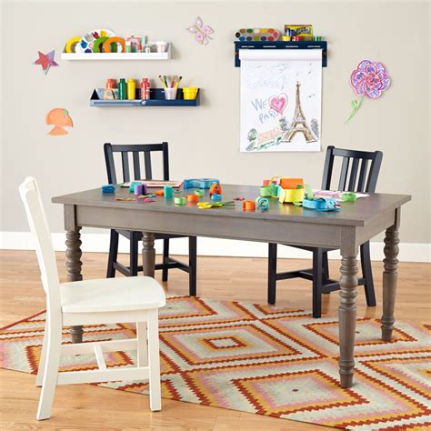 Be sure to arrange several kids' chairs around the table's edge, too. Kids Play Tables & Activity Tables | The Land of Nod