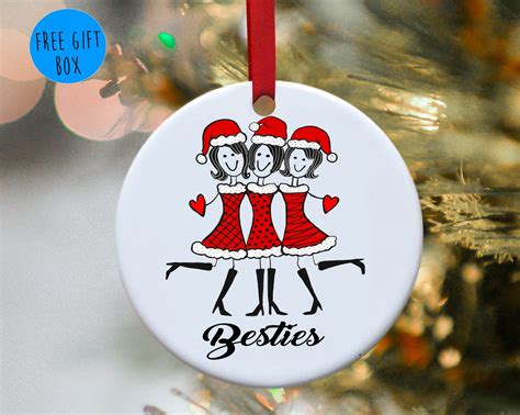 Best Friends Personalized Christmas Ornament Sisters Holiday Present